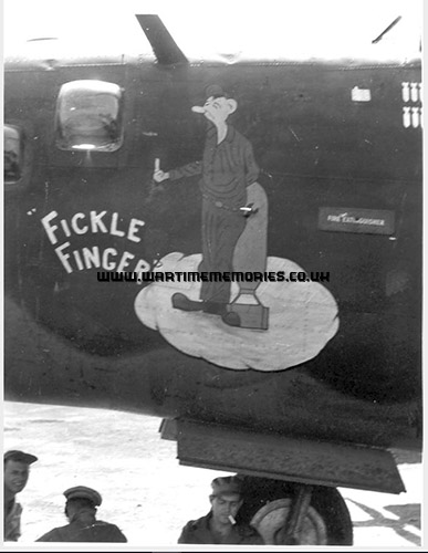 Nose art of the Fickle Finger